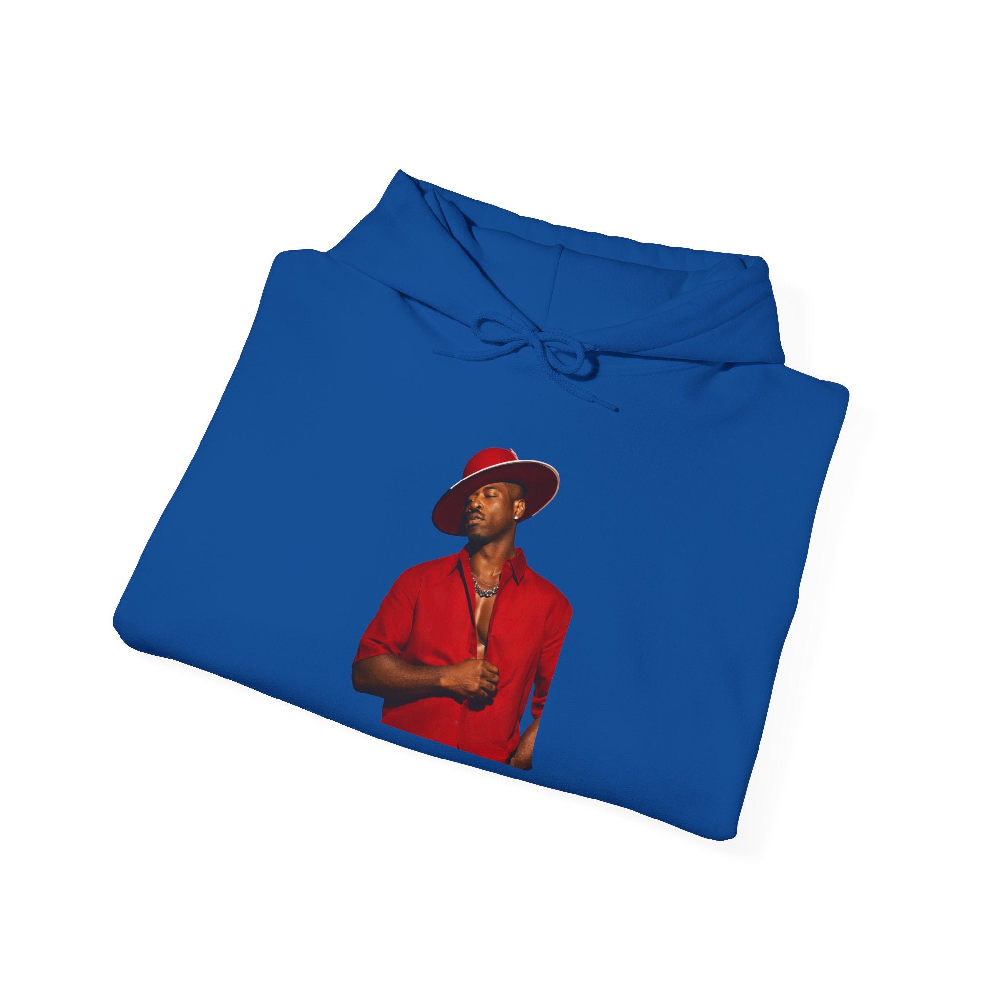 Hoodie — Vintage Red Fedora Portrait Graphic Hoodie