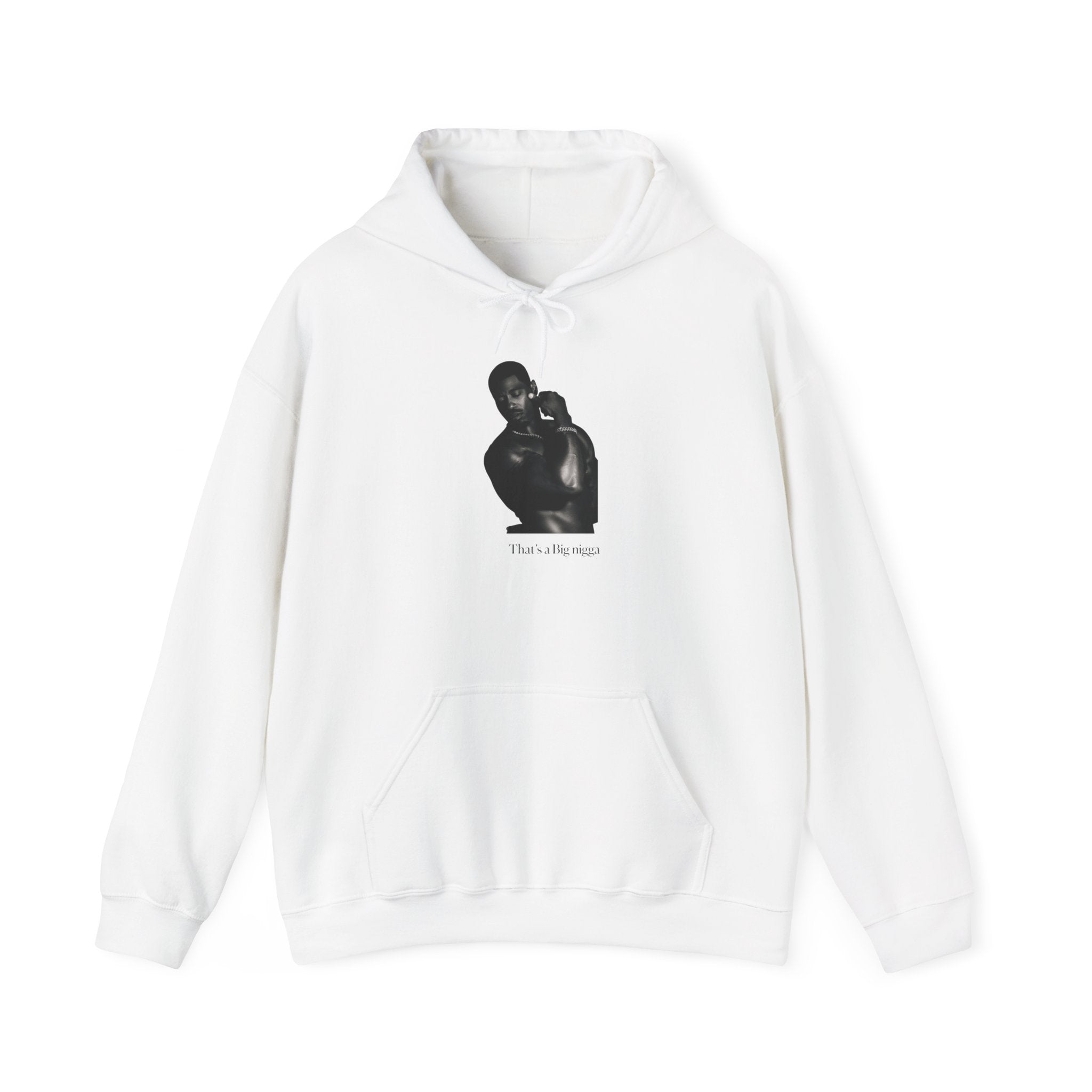 Minimal Black Portrait Hoodie — “I Love You, Mom” Graphic