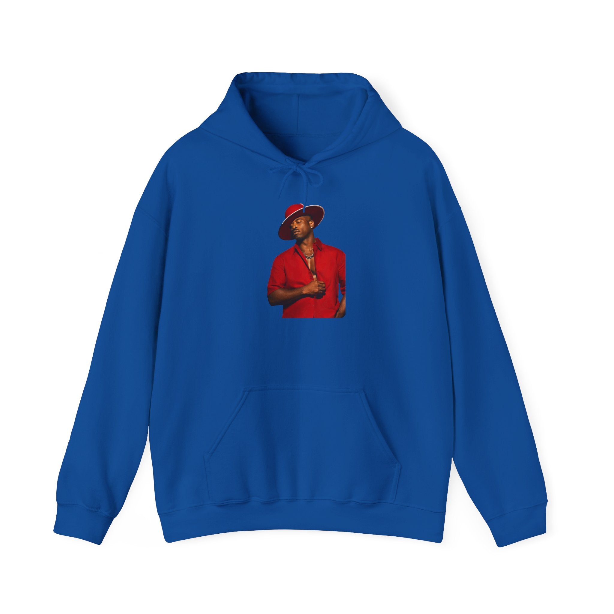 Hoodie — Vintage Red Fedora Portrait Graphic Hoodie