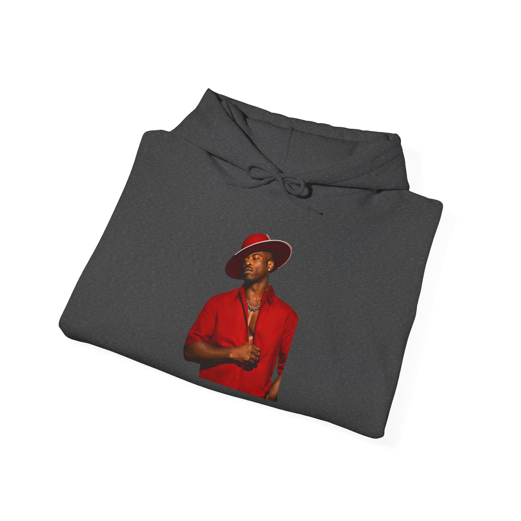 Hoodie — Vintage Red Fedora Portrait Graphic Hoodie