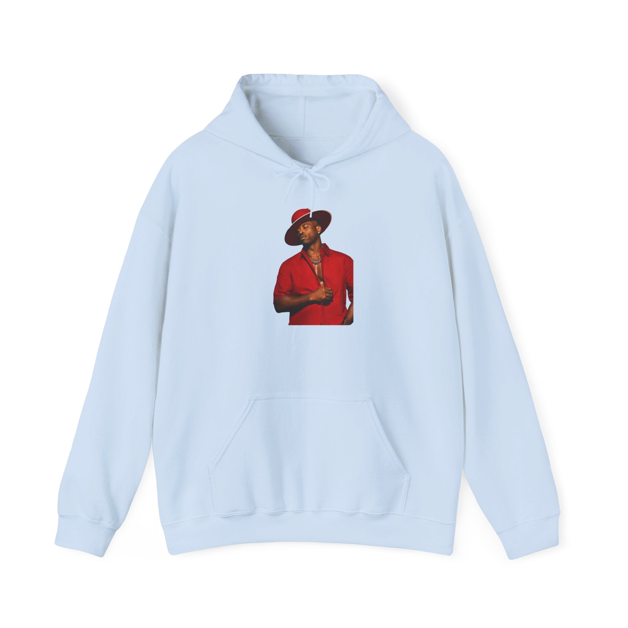 Hoodie — Vintage Red Fedora Portrait Graphic Hoodie