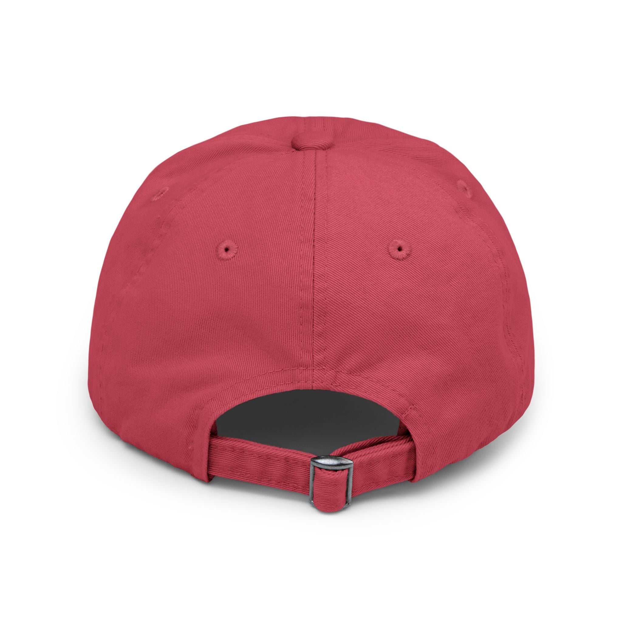 Distressed Black Dad Hat with Expressive Face Patch