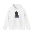 Minimal Portrait Hoodie with "I’m glad which" Text