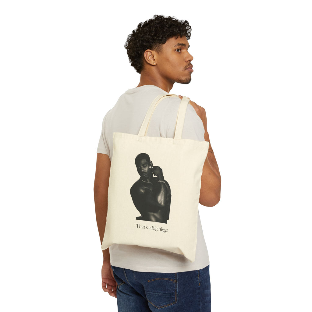 Tote Bag — "That's a Big Papa" Vintage Black Mother & Child Canvas Tote