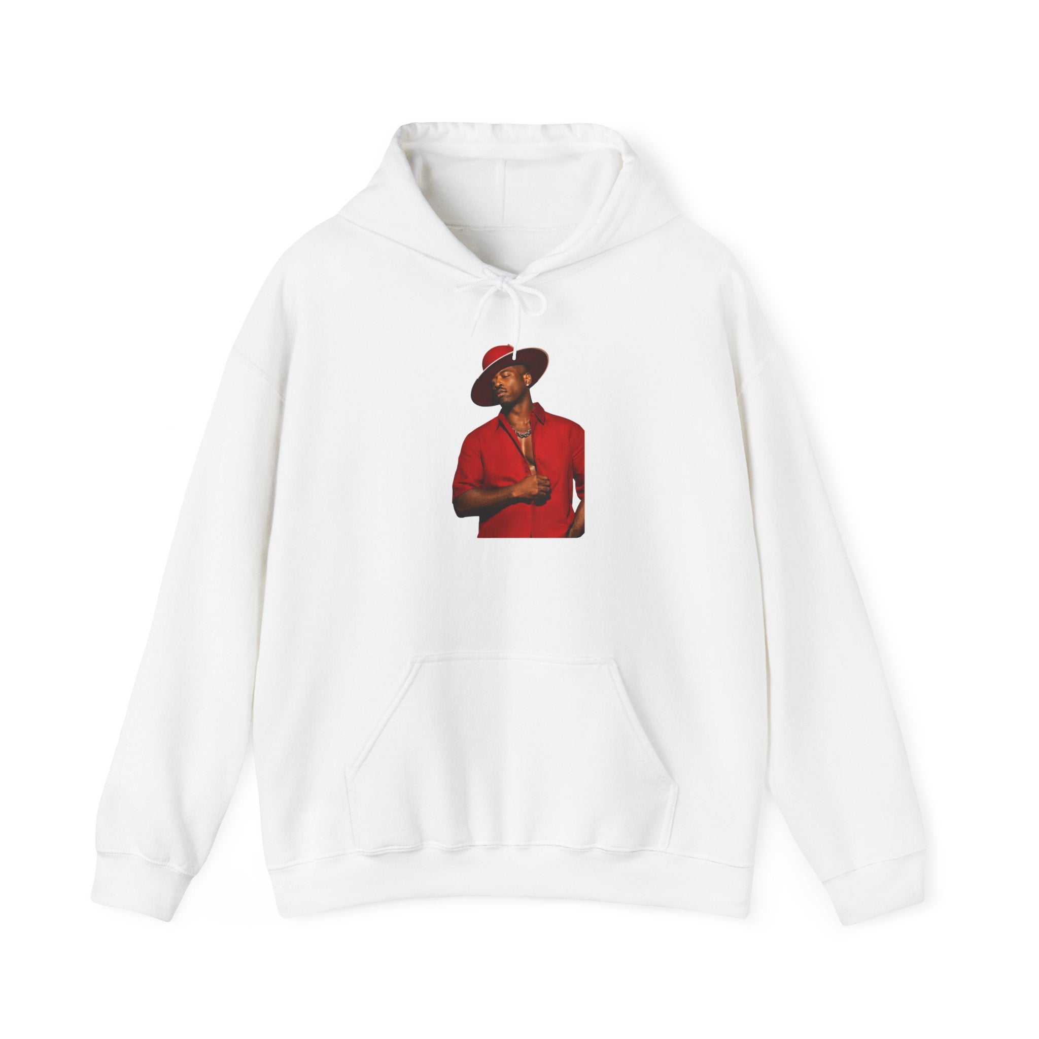 Hoodie — Vintage Red Fedora Portrait Graphic Hoodie
