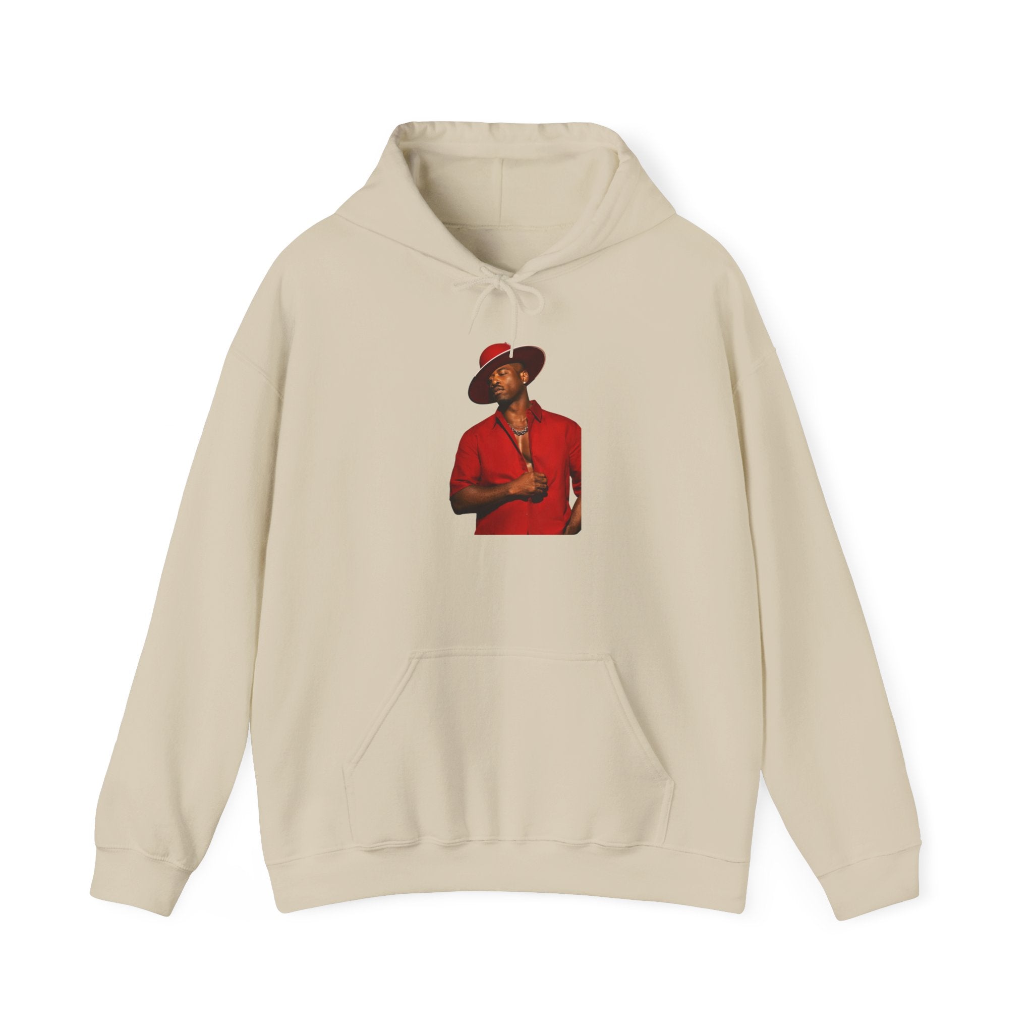 Hoodie — Vintage Red Fedora Portrait Graphic Hoodie