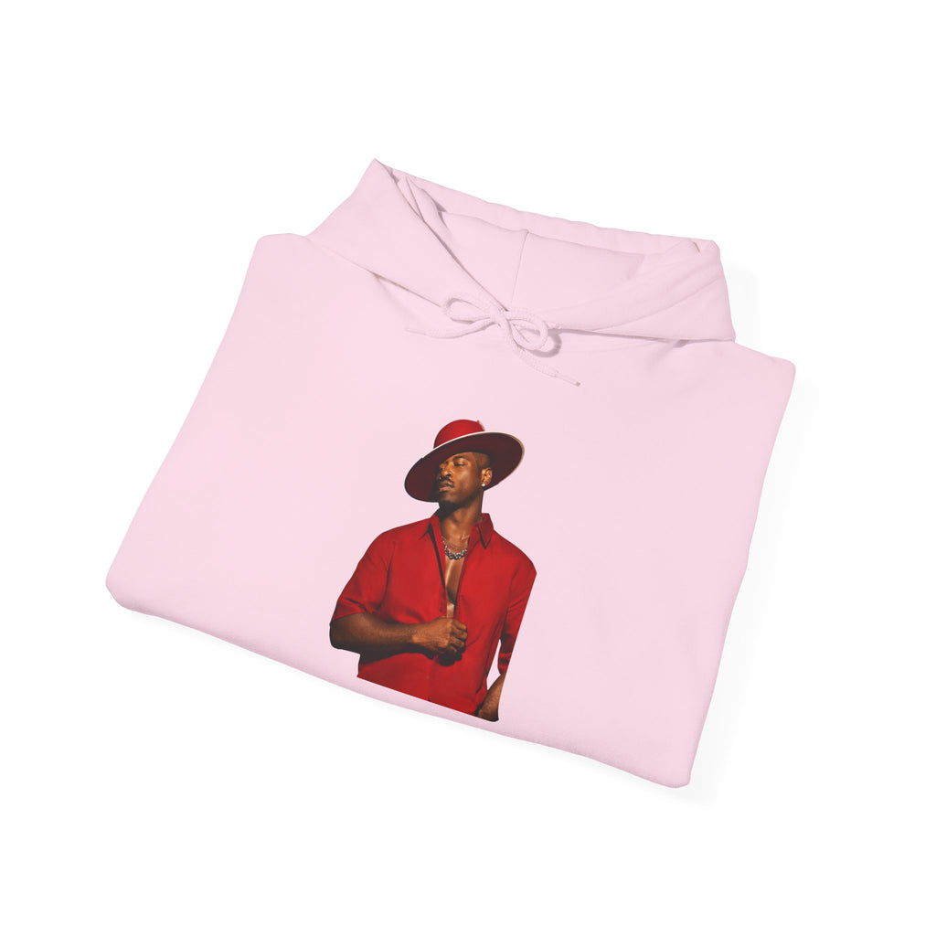 Hoodie — Vintage Red Fedora Portrait Graphic Hoodie