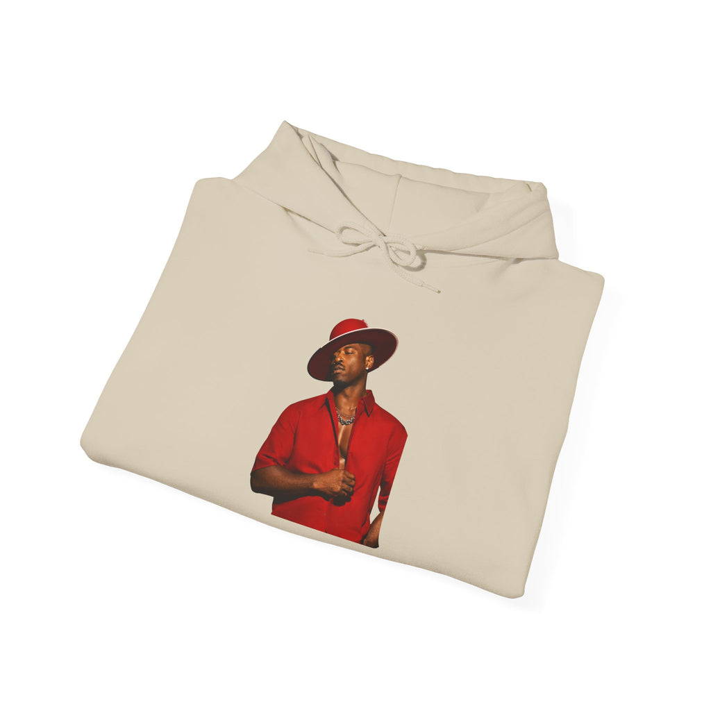 Hoodie — Vintage Red Fedora Portrait Graphic Hoodie