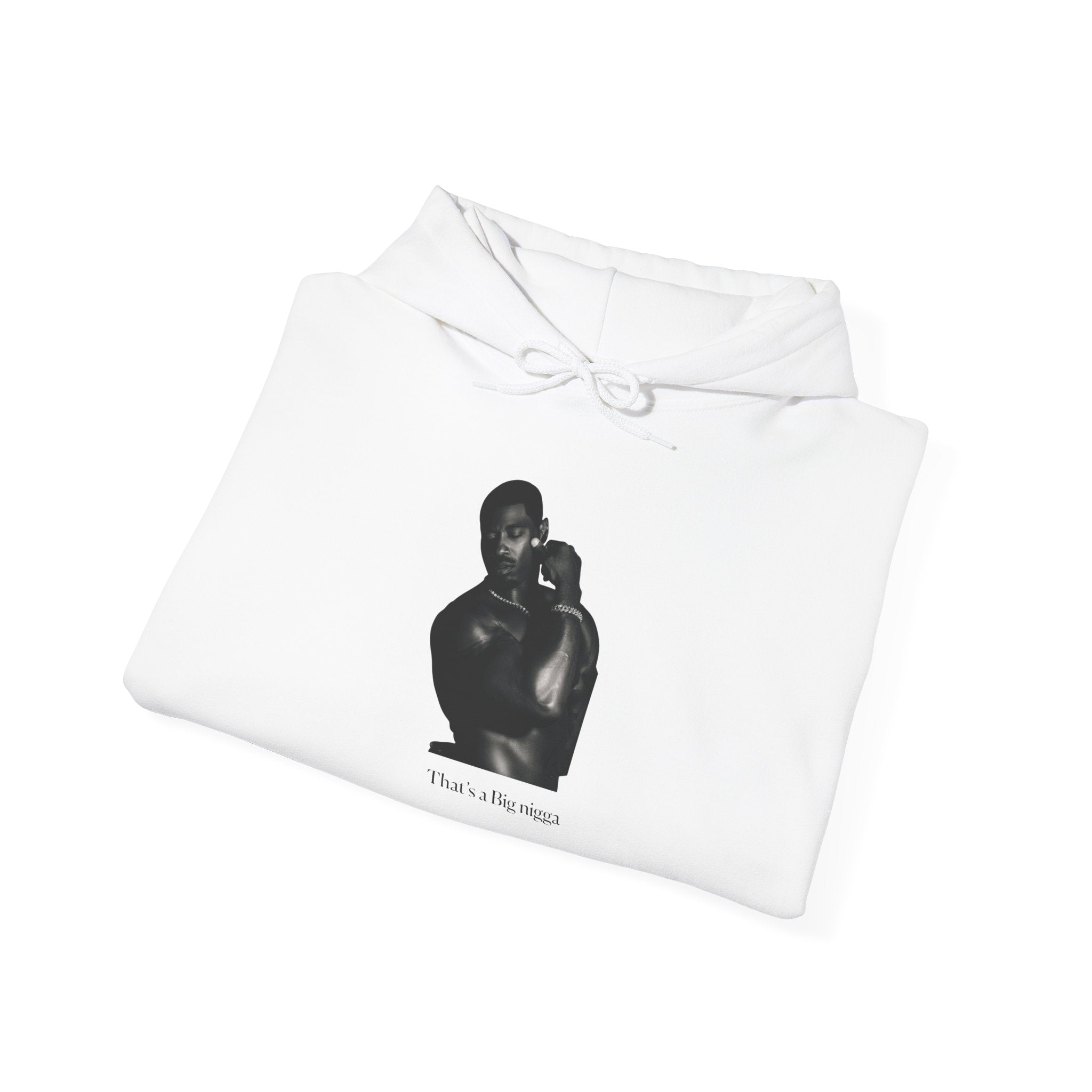 Minimal Black Portrait Hoodie — “I Love You, Mom” Graphic