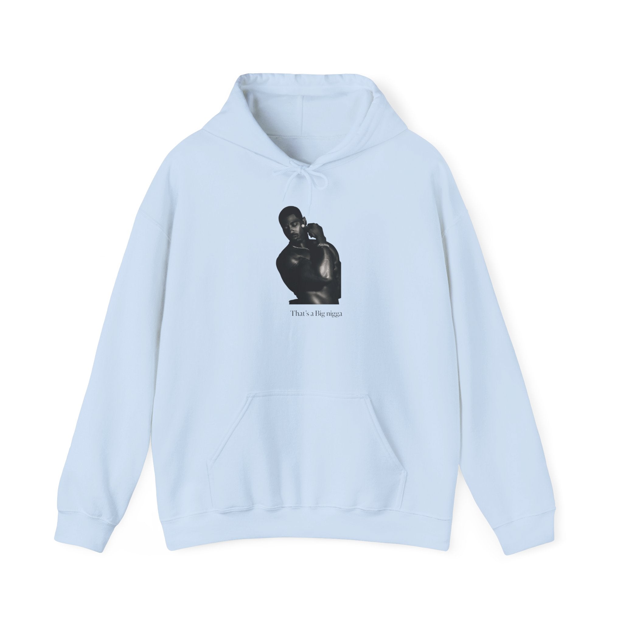 Minimal Black Portrait Hoodie — “I Love You, Mom” Graphic