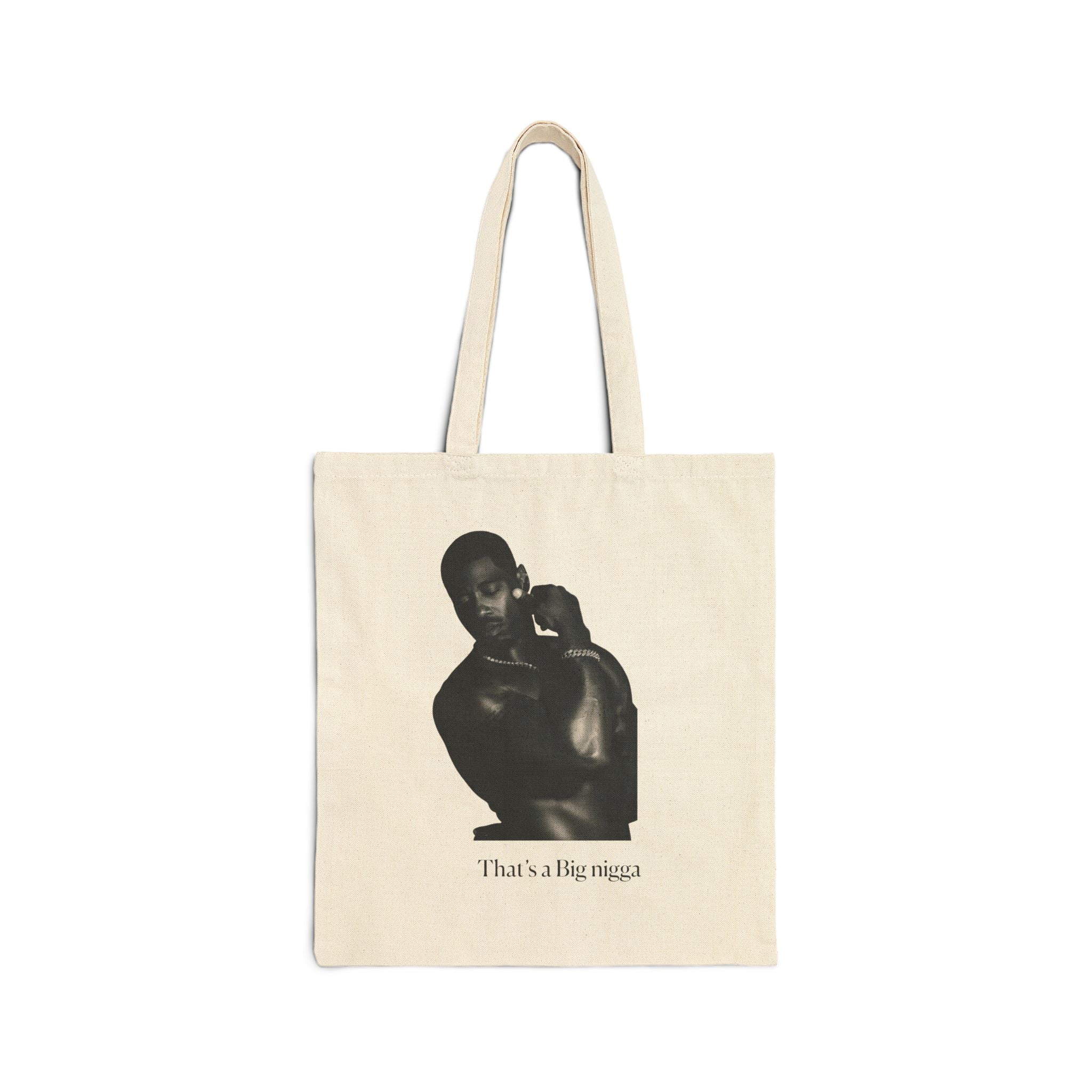 Tote Bag — "That's a Big Papa" Vintage Black Mother & Child Canvas Tote