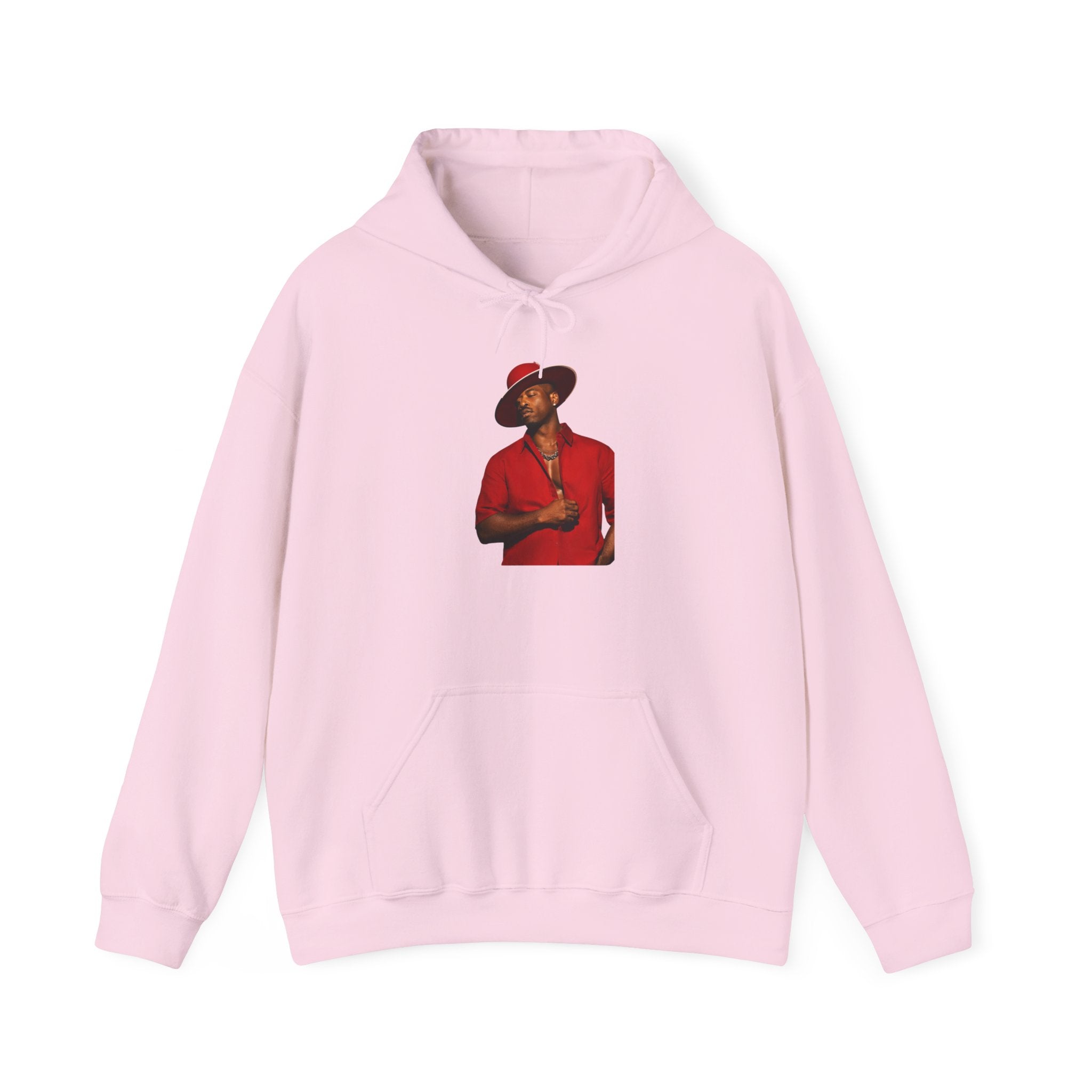 Hoodie — Vintage Red Fedora Portrait Graphic Hoodie