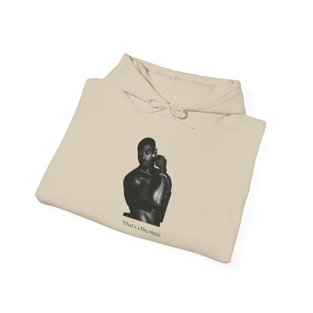 Minimal Black Portrait Hoodie — “I Love You, Mom” Graphic