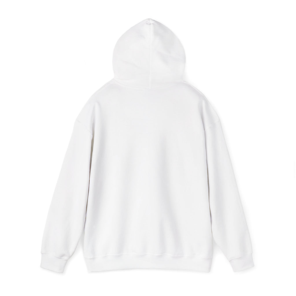 Minimal Portrait Hoodie with "I’m glad which" Text