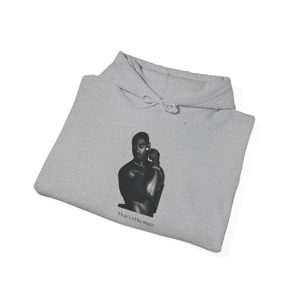 Minimal Black Portrait Hoodie — “I Love You, Mom” Graphic