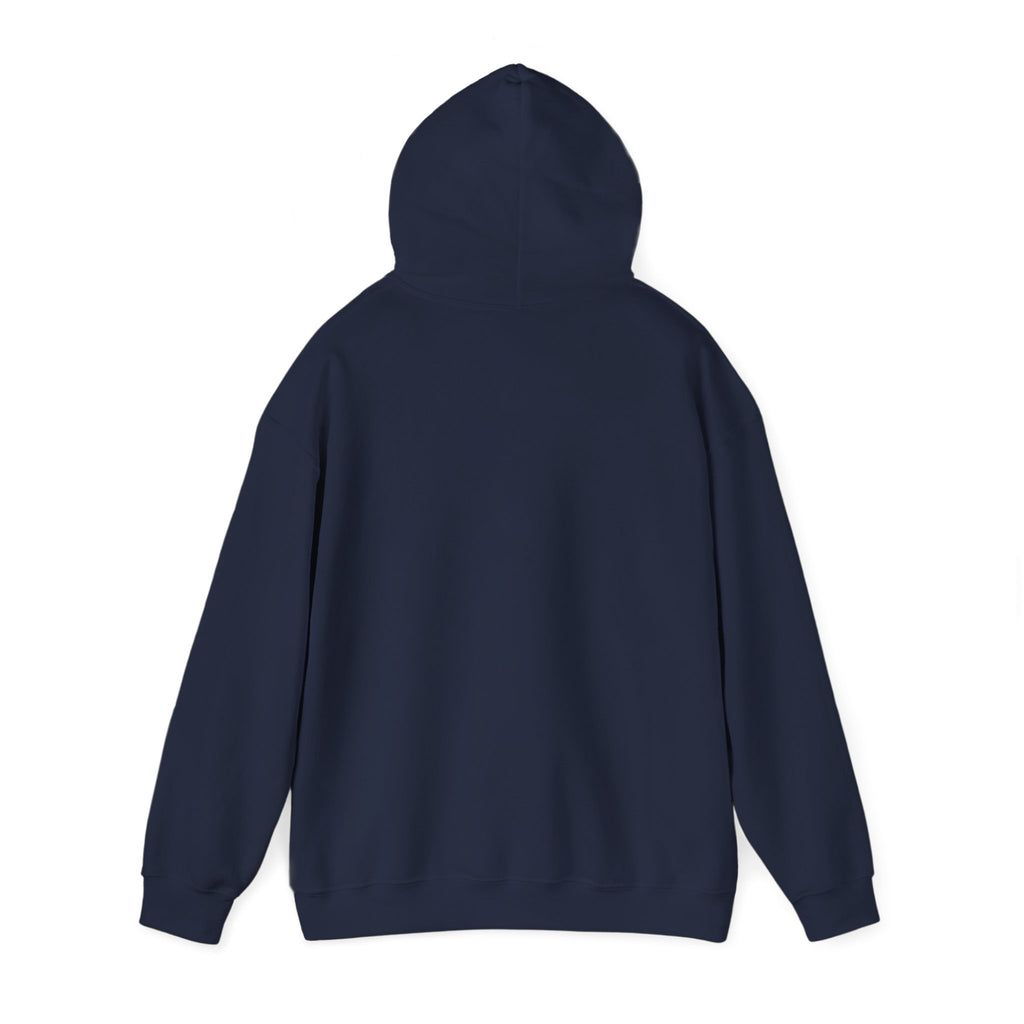 Minimal Face Print Hoodie — Small Center Portrait Graphic