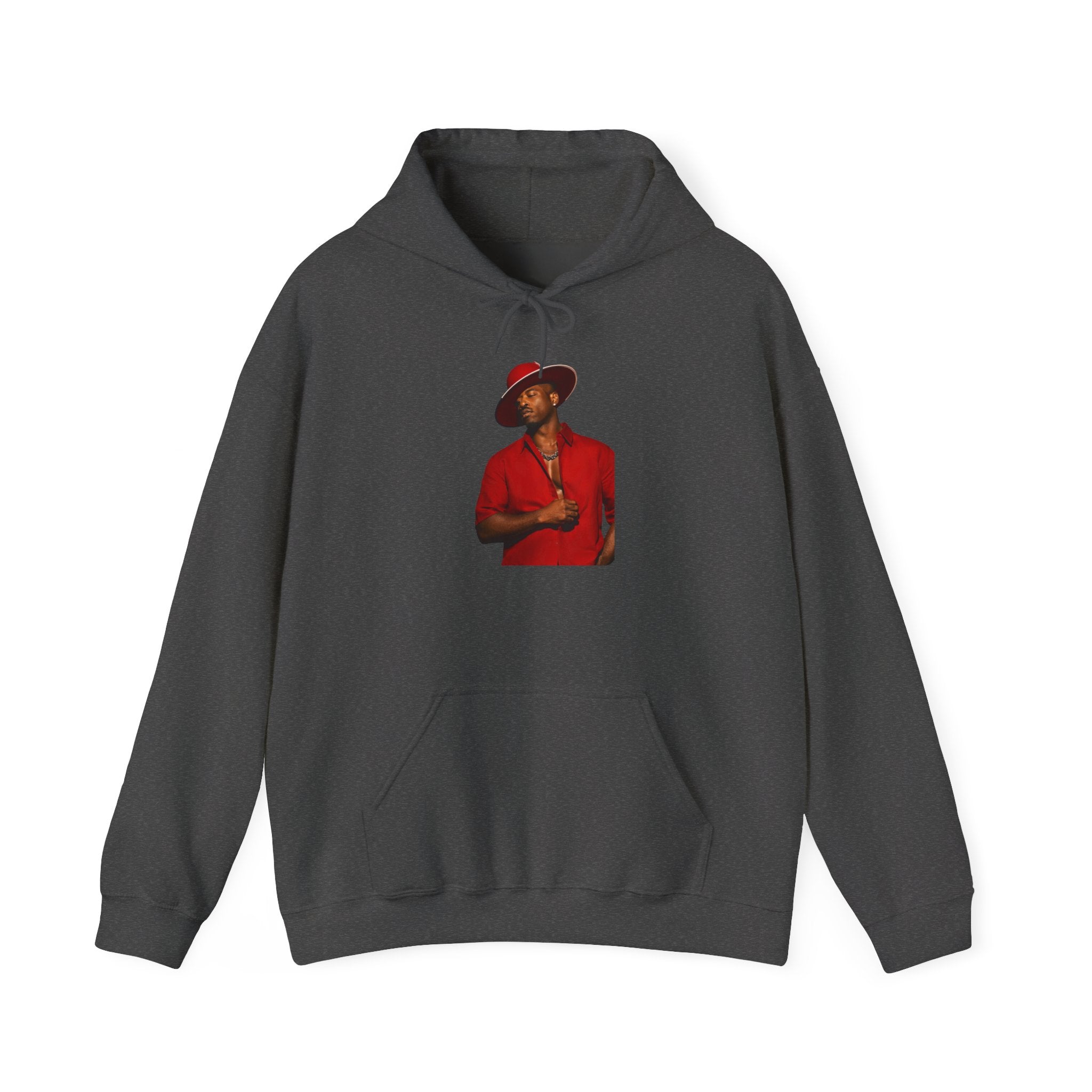 Hoodie — Vintage Red Fedora Portrait Graphic Hoodie
