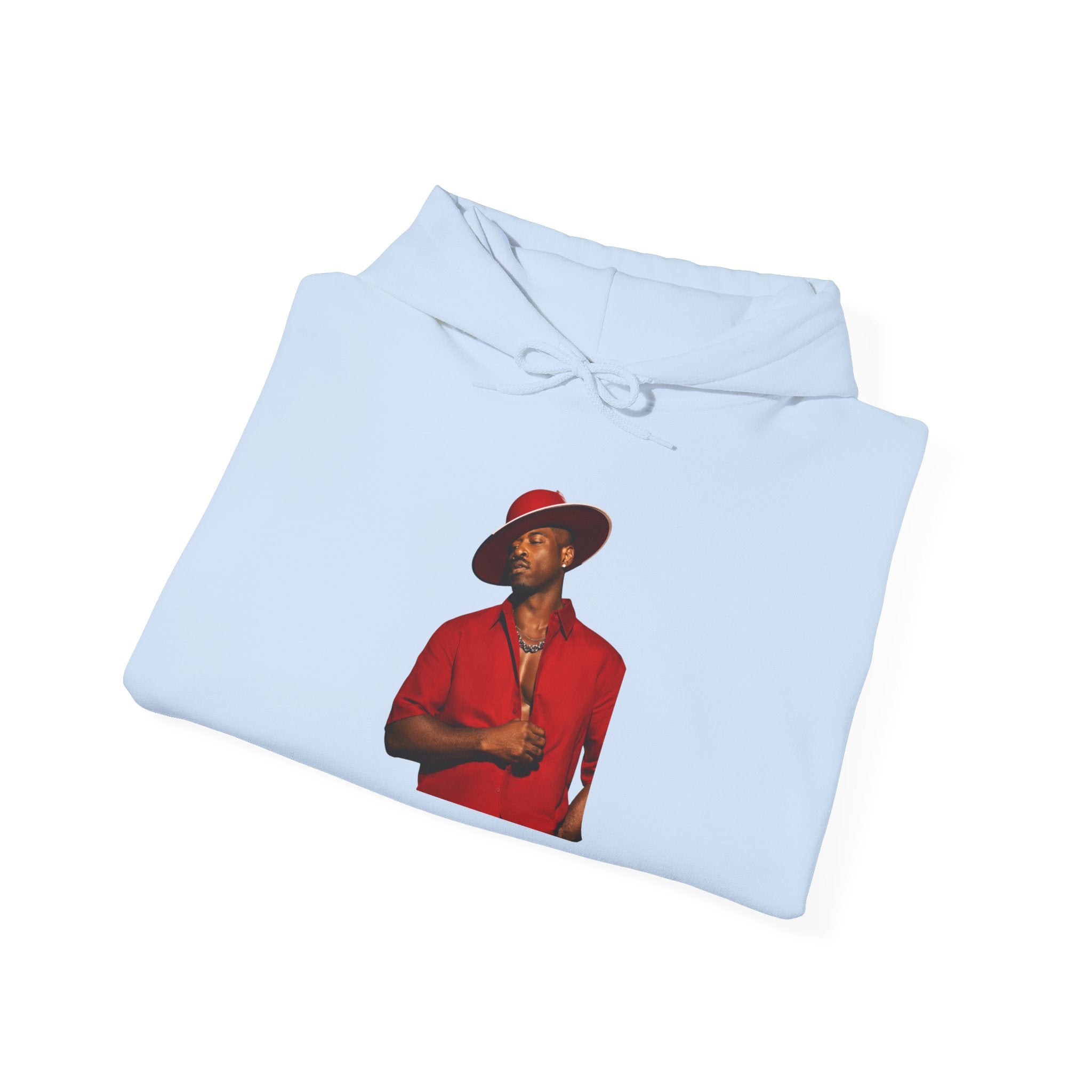 Hoodie — Vintage Red Fedora Portrait Graphic Hoodie