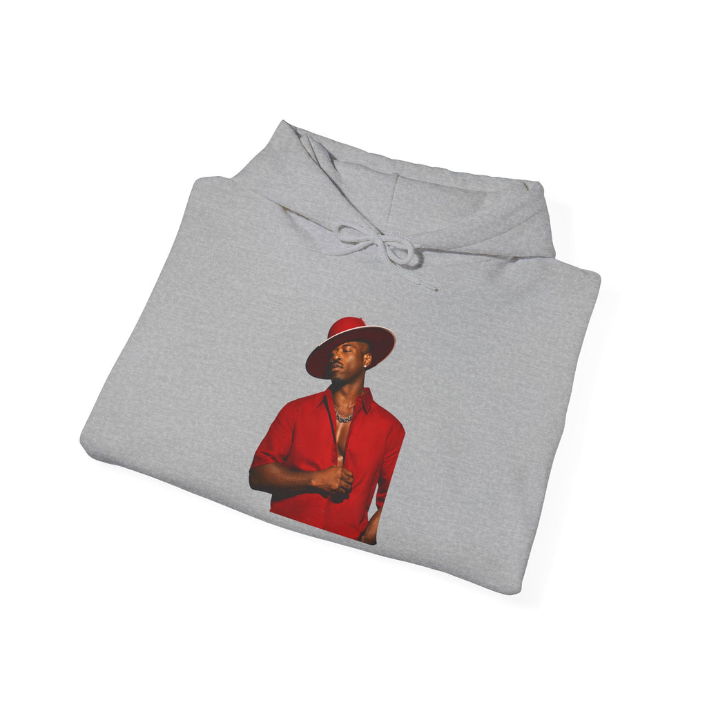 Hoodie — Vintage Red Fedora Portrait Graphic Hoodie