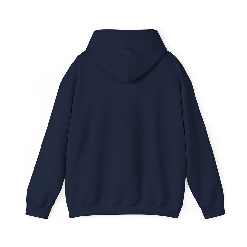 Minimal Face Print Hoodie — Small Center Portrait Graphic