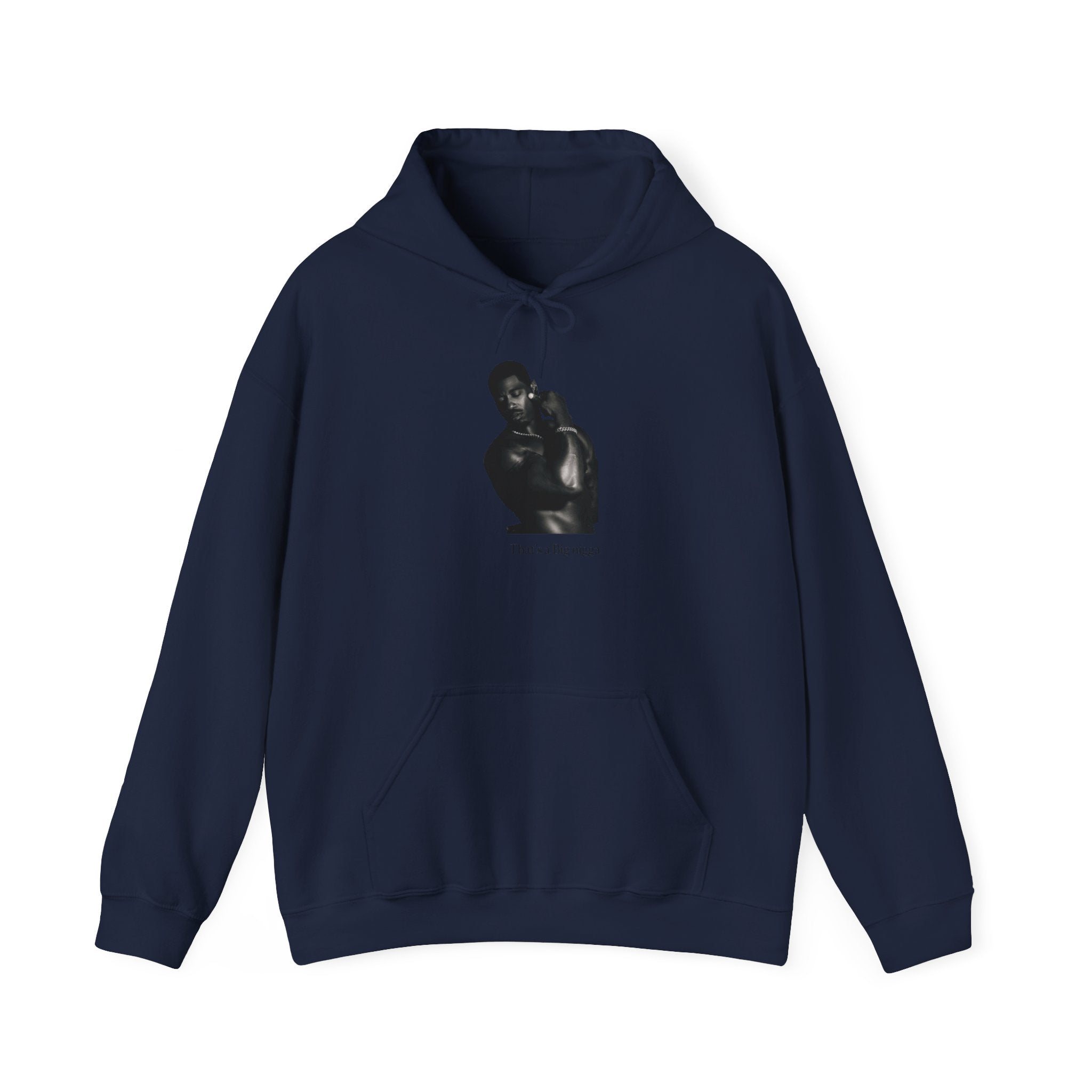 Minimal Black Portrait Hoodie — “I Love You, Mom” Graphic