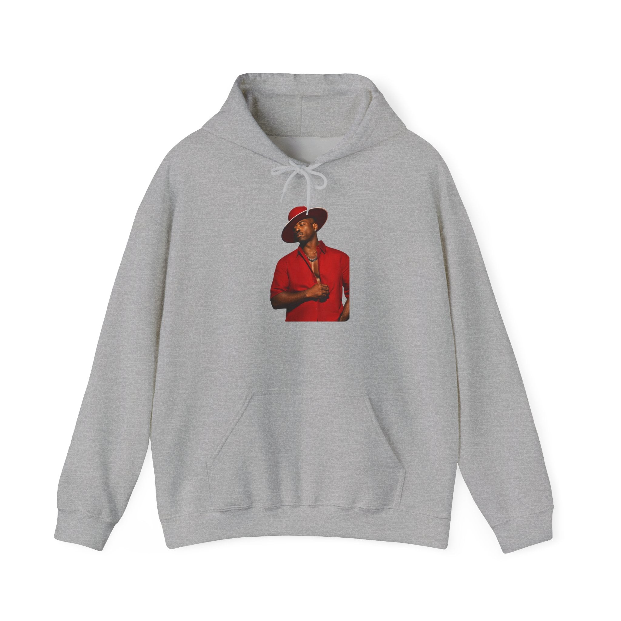Hoodie — Vintage Red Fedora Portrait Graphic Hoodie