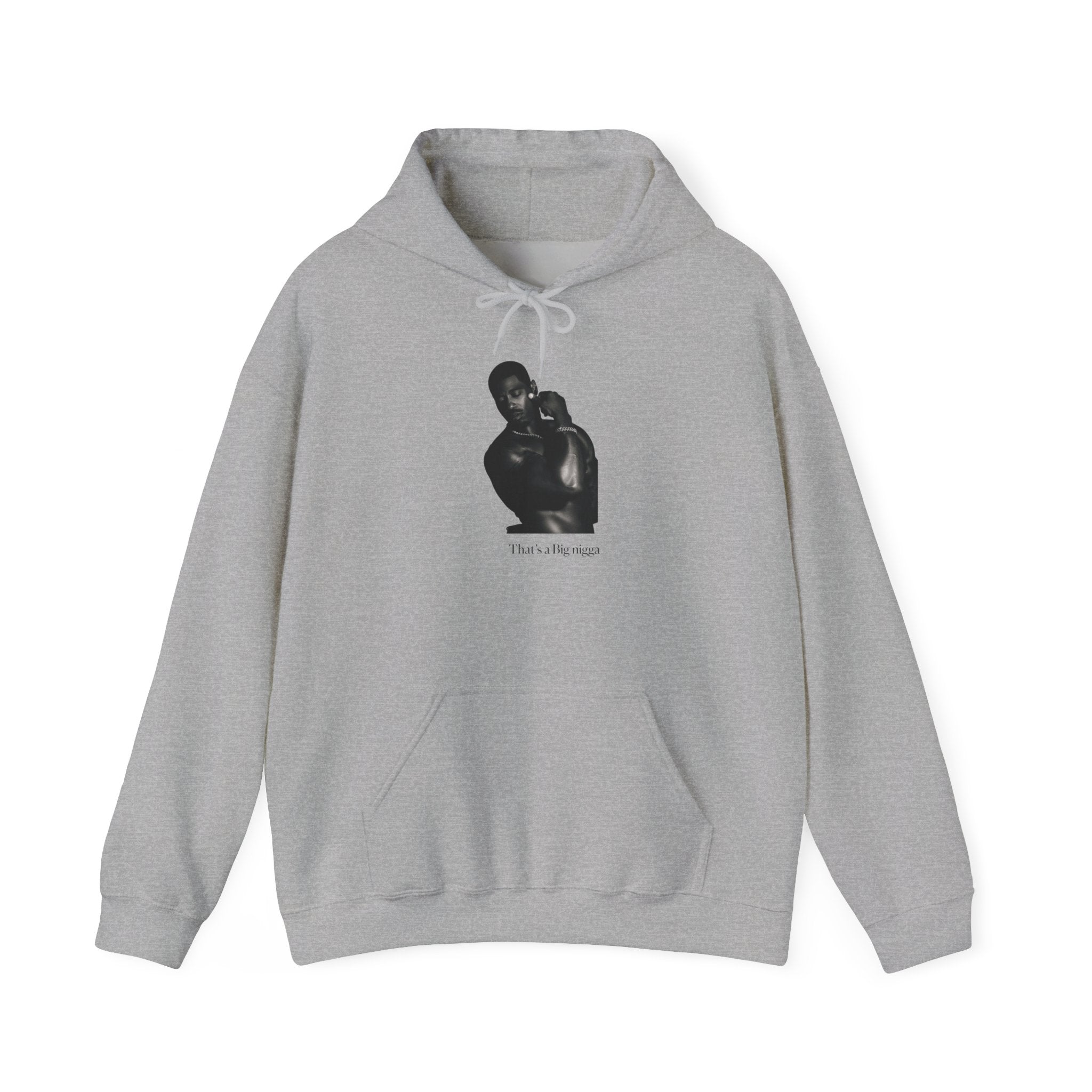 Minimal Black Portrait Hoodie — “I Love You, Mom” Graphic