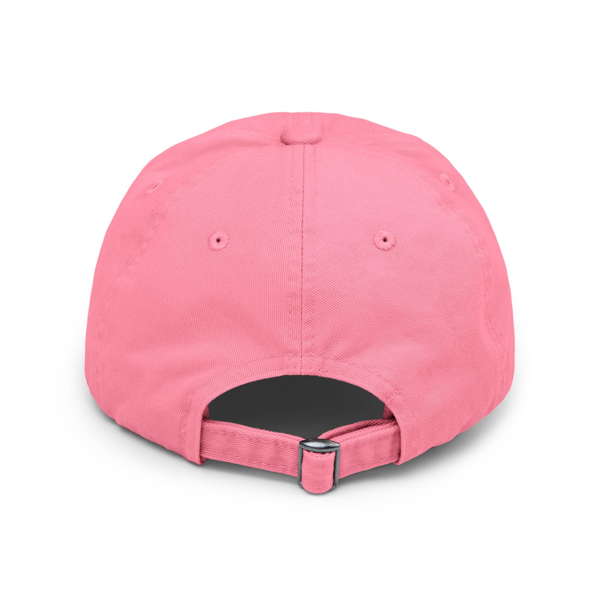 Distressed Black Dad Hat with Expressive Face Patch
